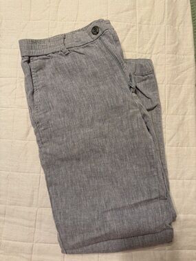 Banana Republic Linen Pants Light Grey